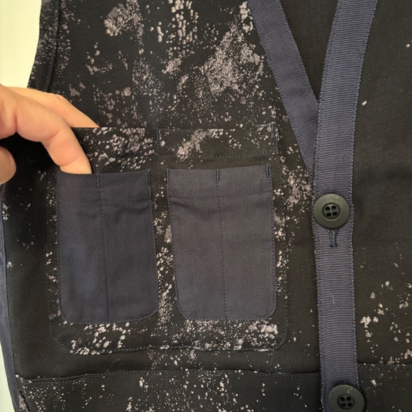 Wasted Collective Utility Vest Black Splatter Streetwear, Unisex XS, NWOT - Picture 8 of 15